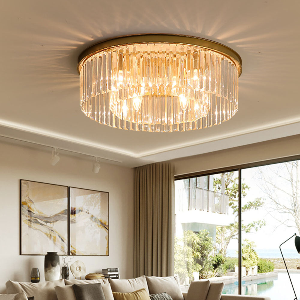 Crystal Plafond Lamp - Round Ceiling Light - Modern Chandelier - Image 3