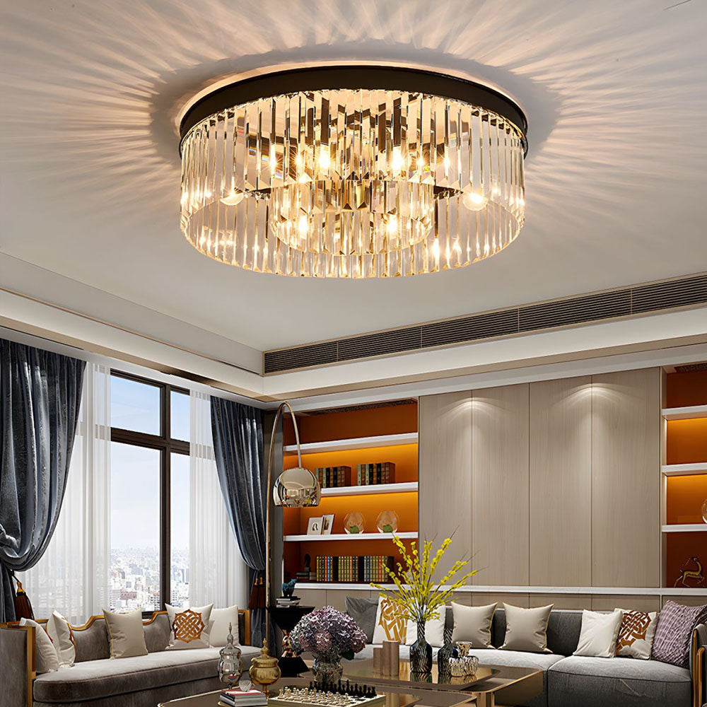 Crystal Plafond Lamp - Round Ceiling Light - Modern Chandelier - Image 4
