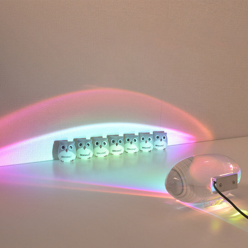 Crystal Projection Table Lamp - Modern USB Powered Accent Light - Colorful + Remote Control - Image 4