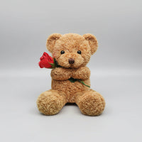 Cuddly Bear with Rose Cute Valentine's Day Gift