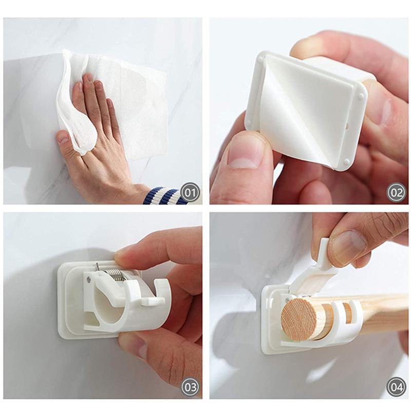 Curtain Rod Holders No Drilling | Self-Adhesive & Adjustable | Strong Hold | StickRod