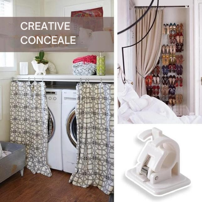 Curtain Rod Holders No Drilling | Self-Adhesive & Adjustable | Strong Hold | StickRod
