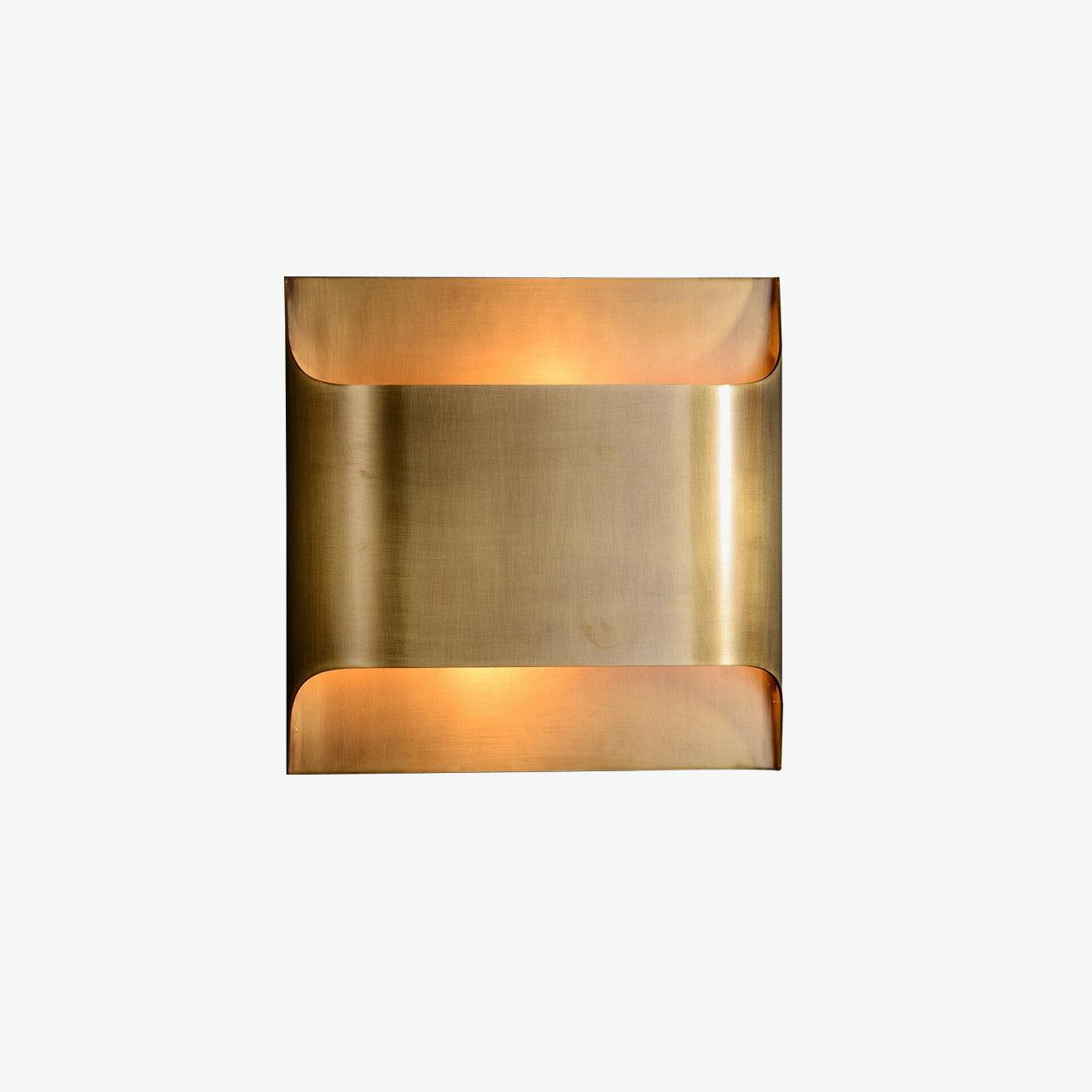 Curved Copper Wall Sconce - Modern LED Wall Lamp - Stylish Lighting Fixture - Image 6