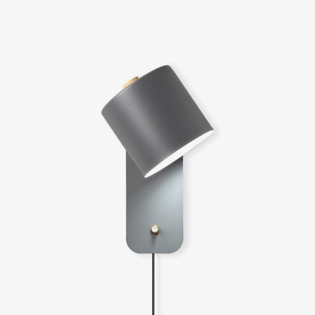 Cylinder Wall Sconce - Plug-in Wall Lamp - Modern Rotatable Iron Lighting - Image 1