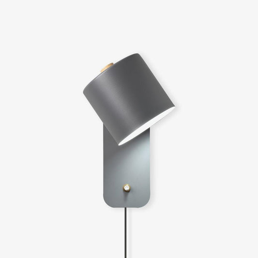 Cylinder Wall Sconce - Plug-in Wall Lamp - Modern Rotatable Iron Lighting - Image 1