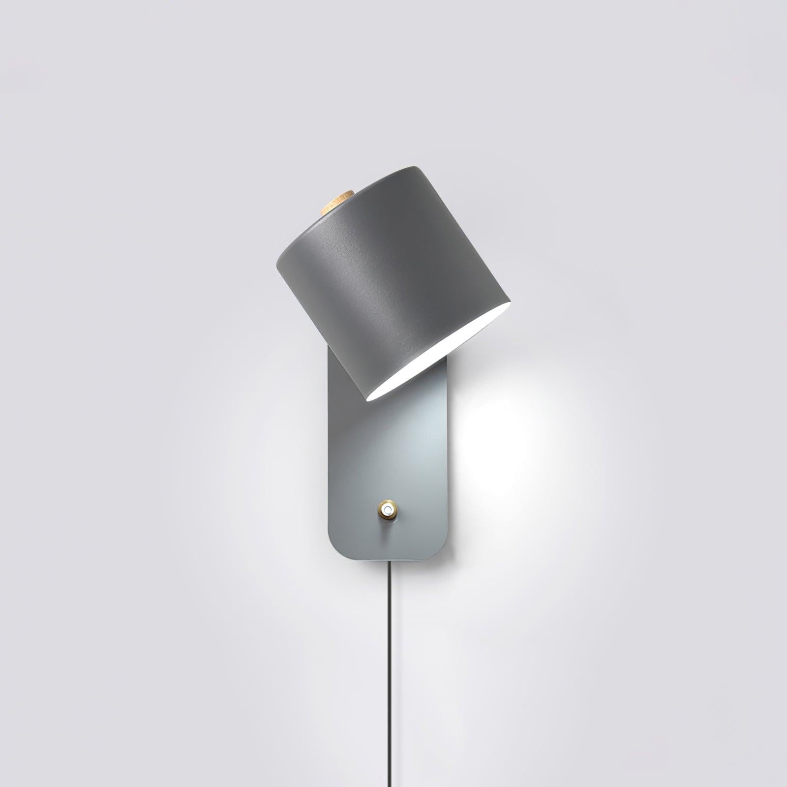 Cylinder Wall Sconce - Plug-in Wall Lamp - Modern Rotatable Iron Lighting - Image 6