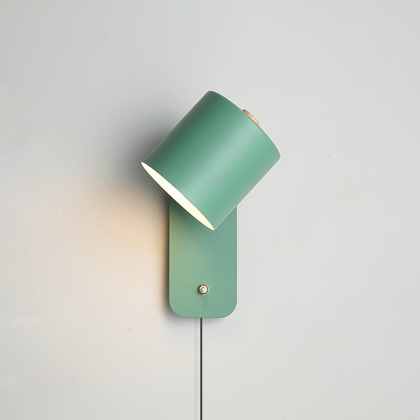 Cylinder Wall Sconce - Plug-in Wall Lamp - Modern Rotatable Iron Lighting - Image 8