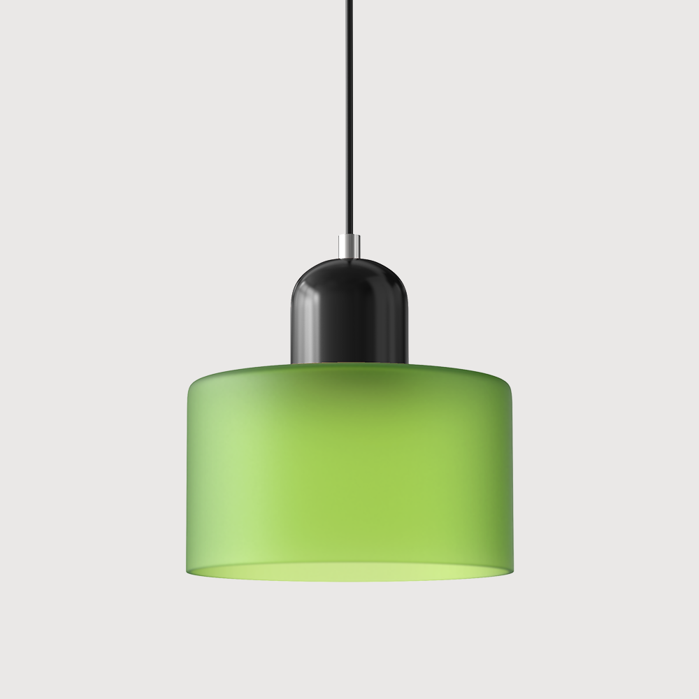 Cylindrical Glass Pendant Light - Modern Iron LED Fixture - Stylish Home Lighting - Image 12