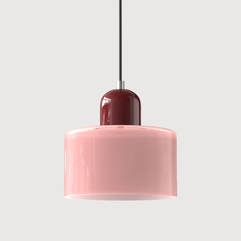 Cylindrical Glass Pendant Light - Modern Iron LED Fixture - Stylish Home Lighting - Image 34