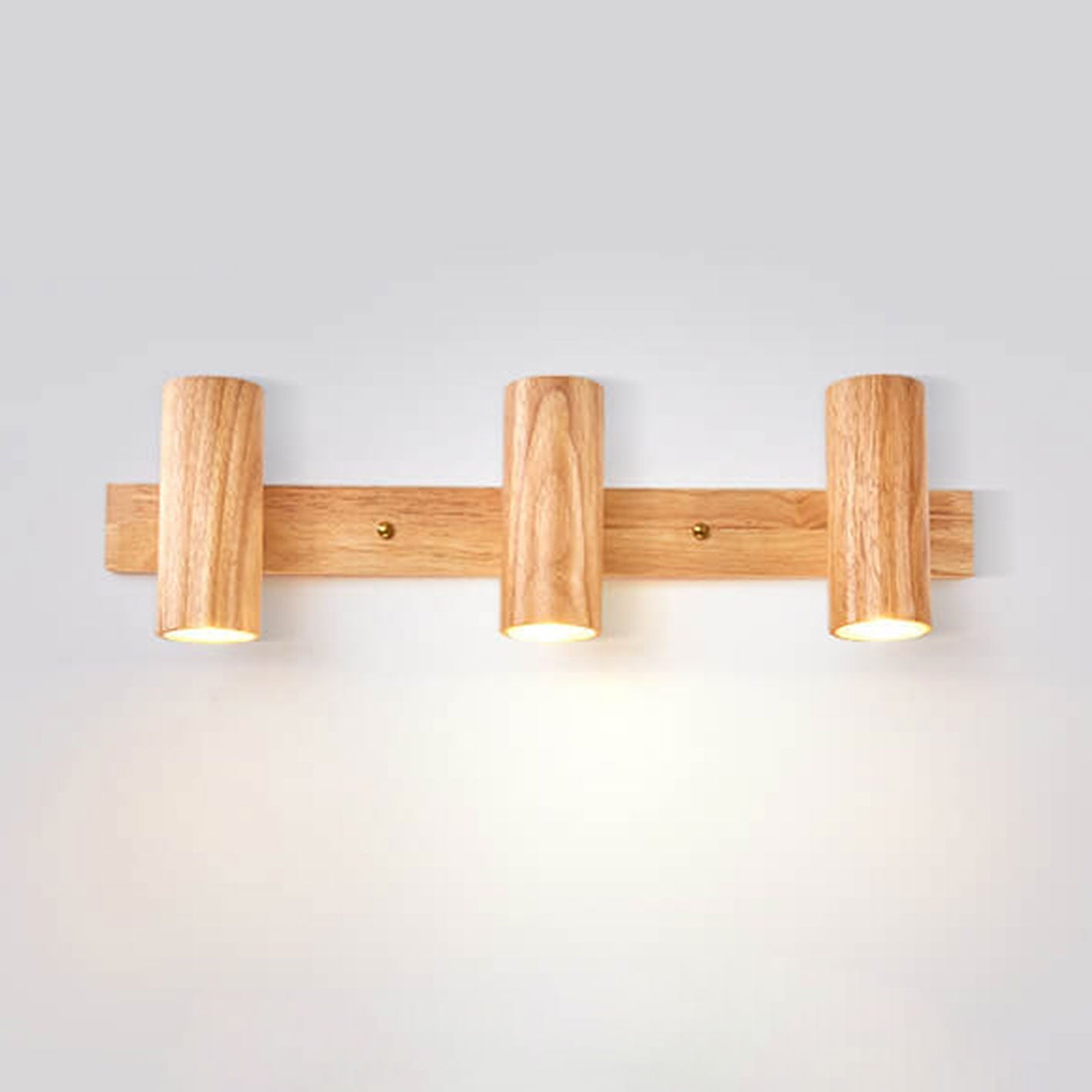 Cylindrical Wall Light - Modern Wooden Sconce - Elegant LED Lighting - Image 5