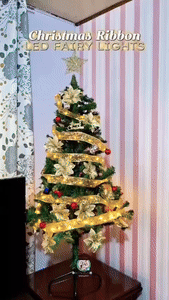 Decorative Christmas Ribbon Fairy Lights
