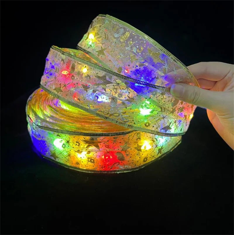 Decorative Christmas Ribbon Fairy Lights