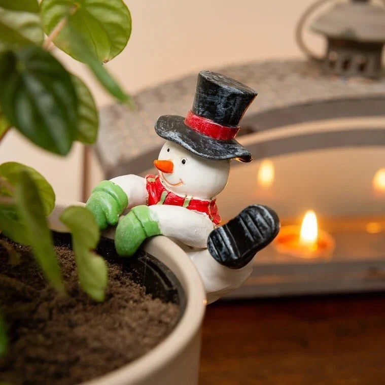 Decorative Festive Style Snowman Plant Decoration