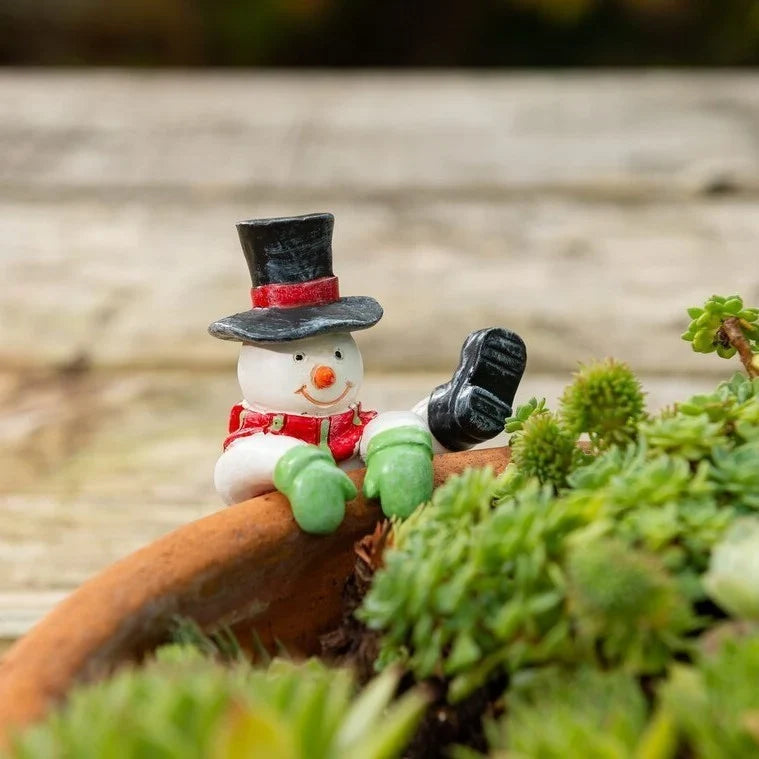 Decorative Festive Style Snowman Plant Decoration