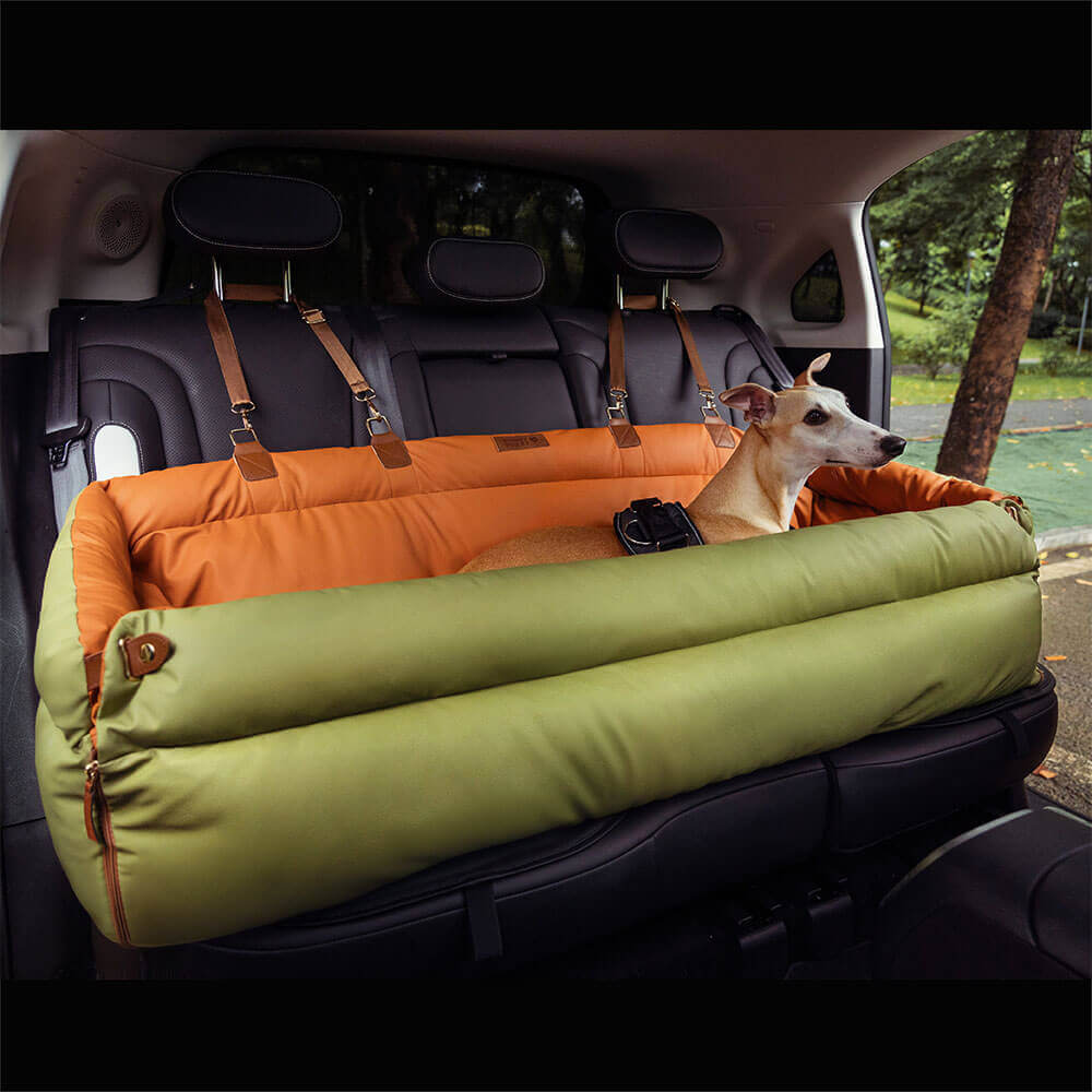 Deluxe Dog Car Seat - Faux Leather Comfort | Urban Voyager
