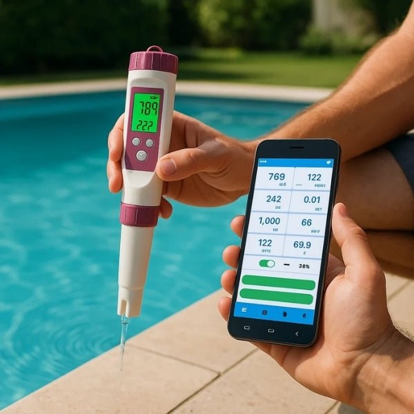 Digital Pool Tester for Water Analysis with App Support