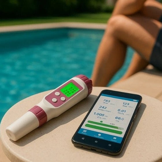 Digital Pool Tester for Water Analysis with App Support