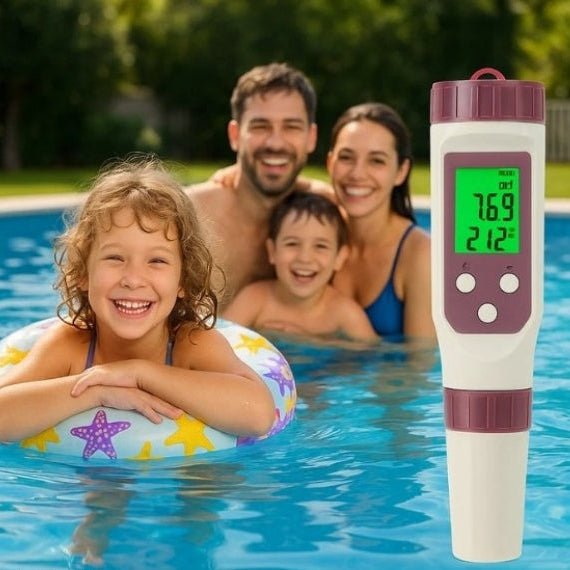 Digital Pool Tester for Water Analysis with App Support