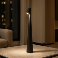 Dimmable Cordless LED Table Lamp - Modern Bedside Night Light - Elegant Design
