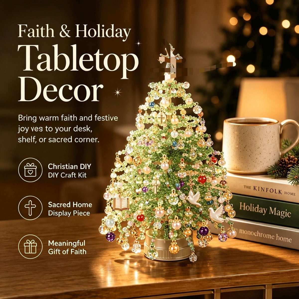 DIY Lighted Seasonal Tabletop Tree Kit