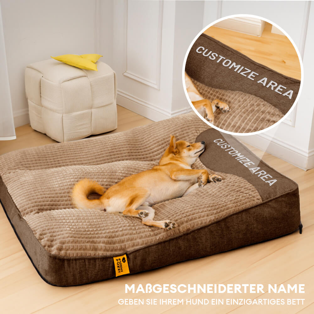 Dog Bed | Large Scratch-Resistant Dog Cushion with Orthopedic Support