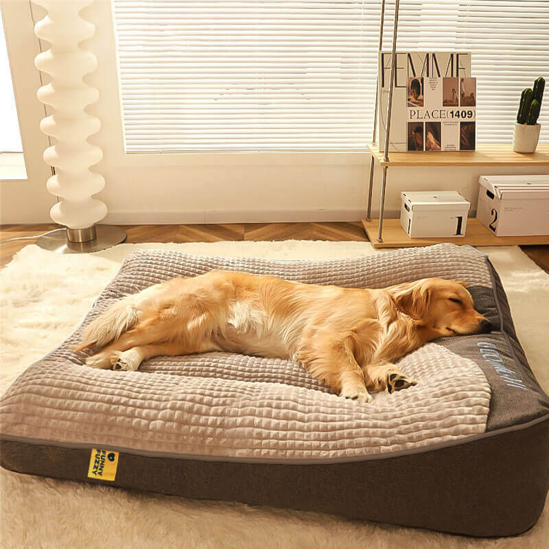 Dog Bed | Large Scratch-Resistant Dog Cushion with Orthopedic Support