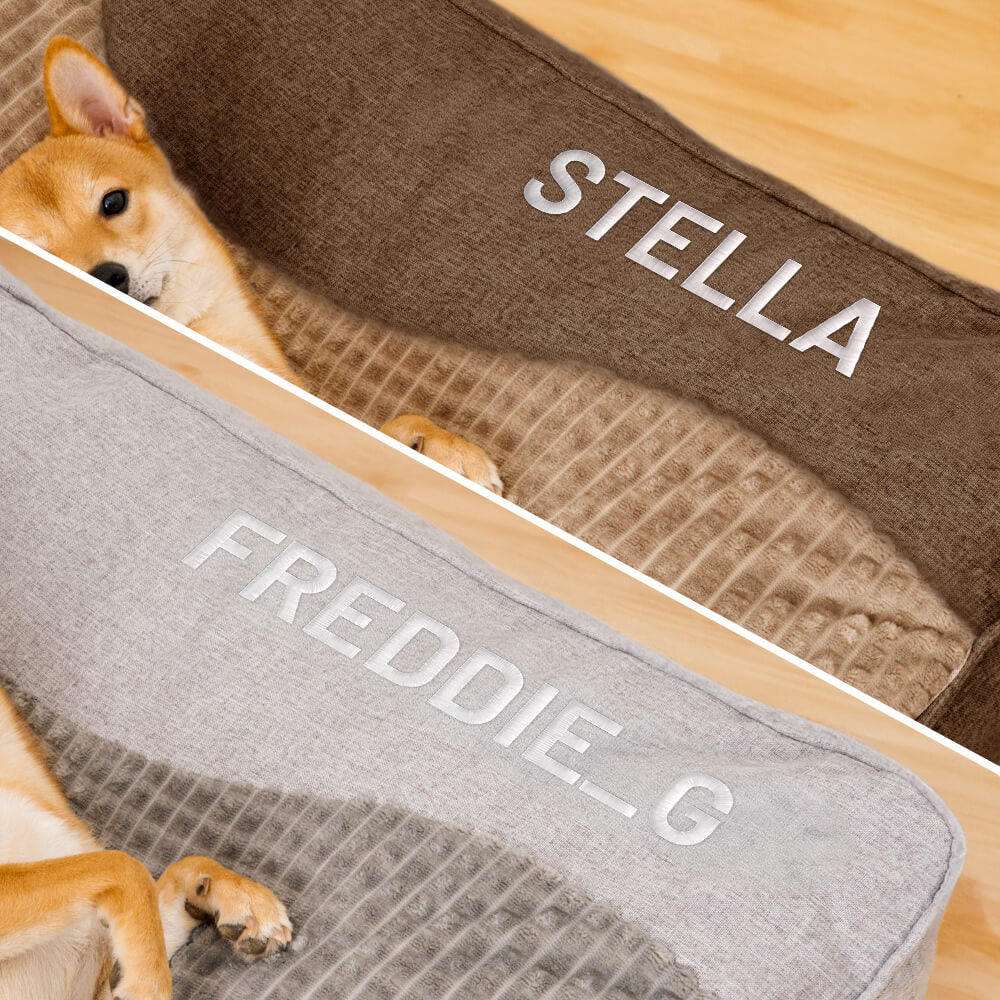 Dog Bed | Large Scratch-Resistant Dog Cushion with Orthopedic Support