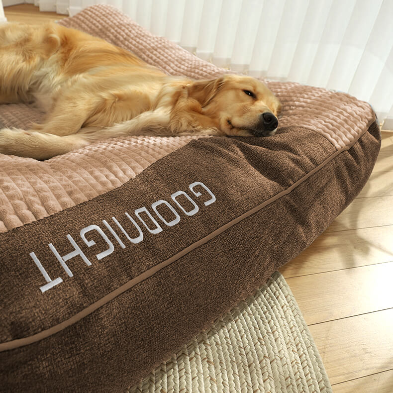 Dog Bed | Large Scratch-Resistant Dog Cushion with Orthopedic Support