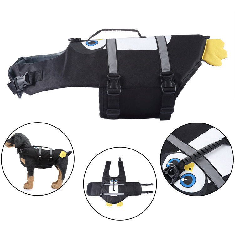 Dog Life Vest for Swimming & Water Safety - Multiple Animal Designs