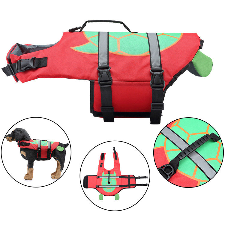 Dog Life Vest for Swimming & Water Safety - Multiple Animal Designs