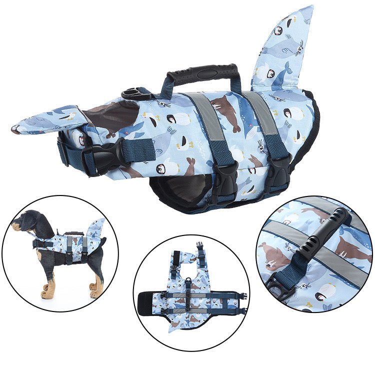 Dog Life Vest for Swimming & Water Safety - Multiple Animal Designs