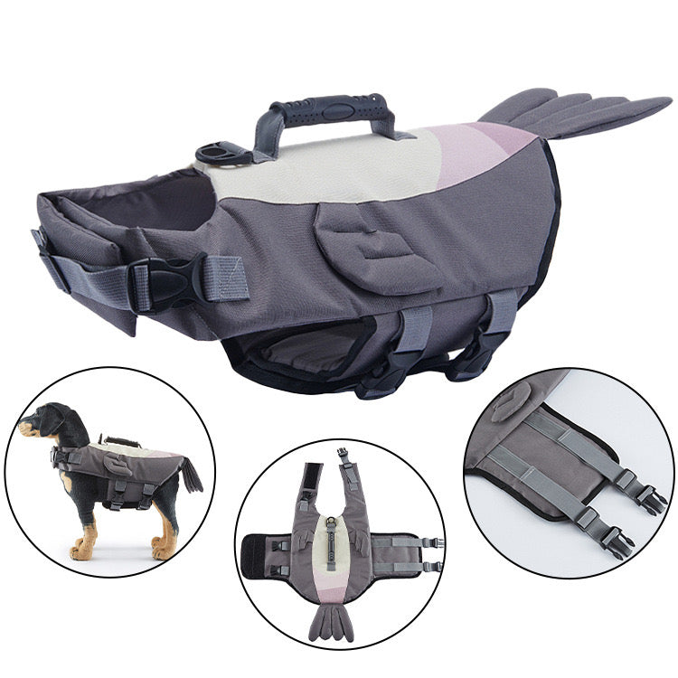 Dog Life Vest for Swimming & Water Safety - Multiple Animal Designs