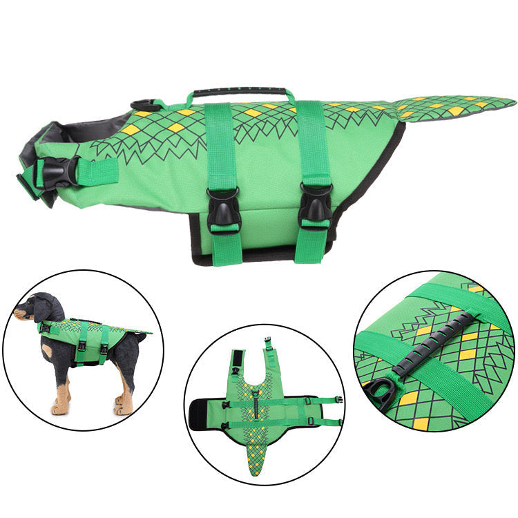 Dog Life Vest for Swimming & Water Safety - Multiple Animal Designs