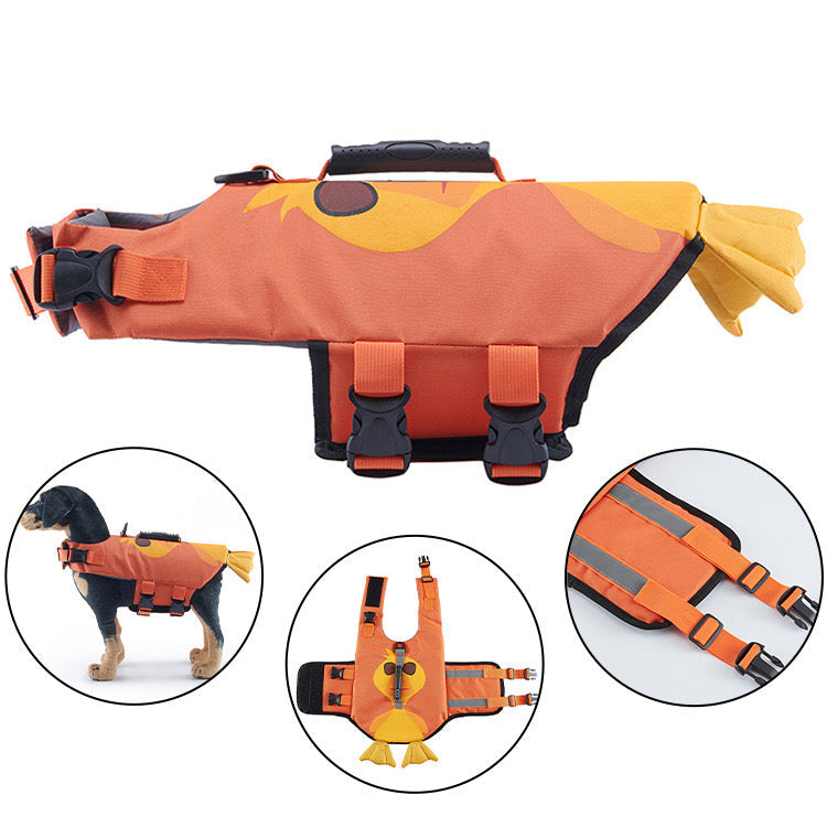 Dog Life Vest for Swimming & Water Safety - Multiple Animal Designs