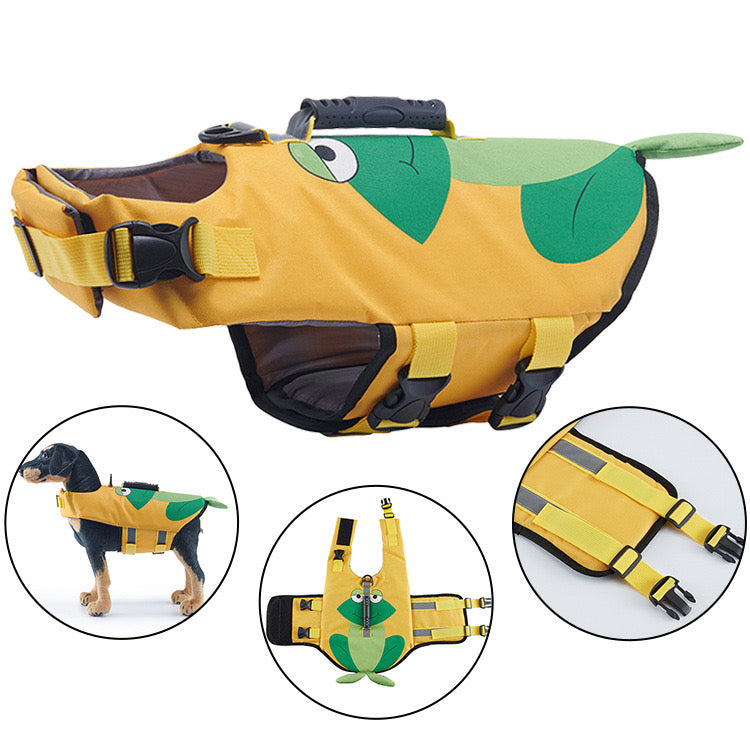 Dog Life Vest for Swimming & Water Safety - Multiple Animal Designs