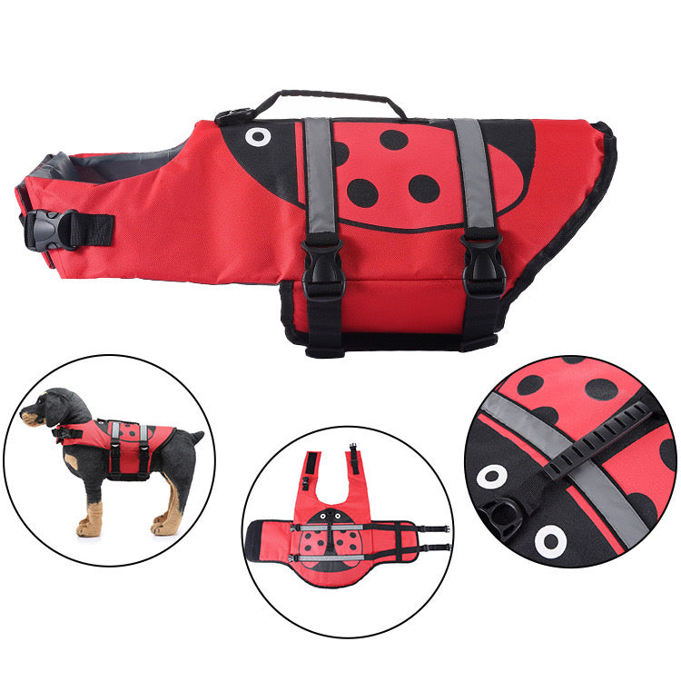 Dog Life Vest for Swimming & Water Safety - Multiple Animal Designs