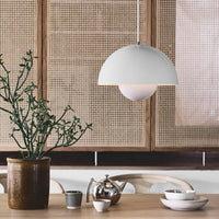 Dome Pendant Light - Metal Adjustable Suspension - Scandinavian Style