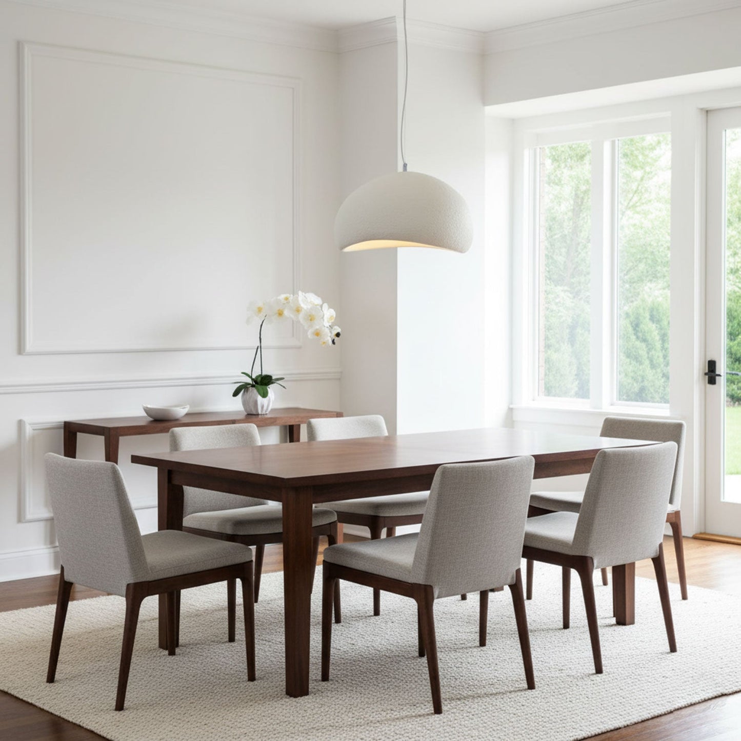 Dome Pendant Light - Modern Style - Textured HIPS Material - Single Light - Image 3