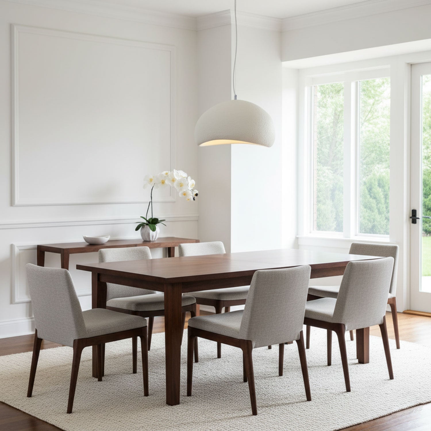 Dome Pendant Light - Modern Style - Textured HIPS Material - Single Light - Image 3