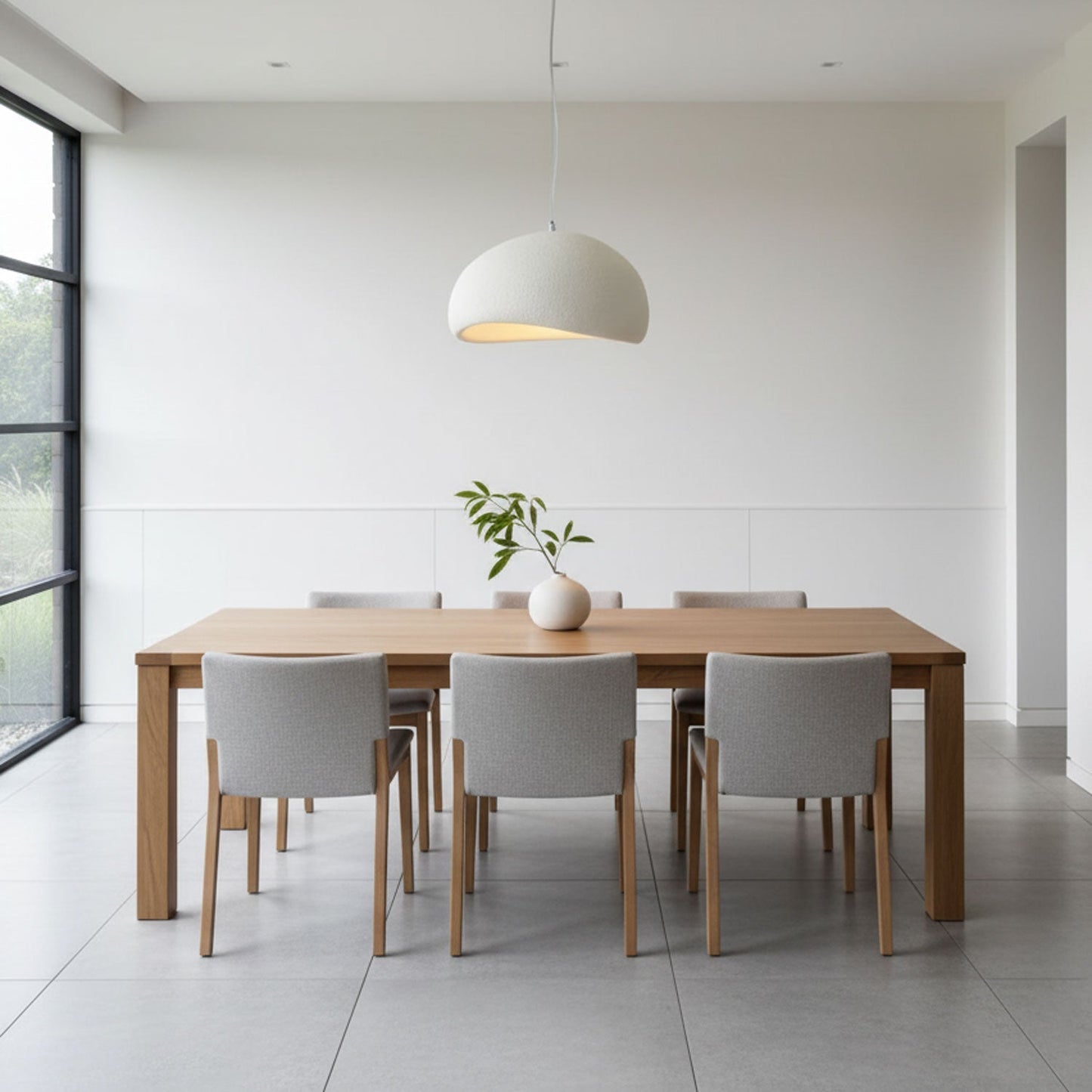 Dome Pendant Light - Modern Style - Textured HIPS Material - Single Light - Image 4