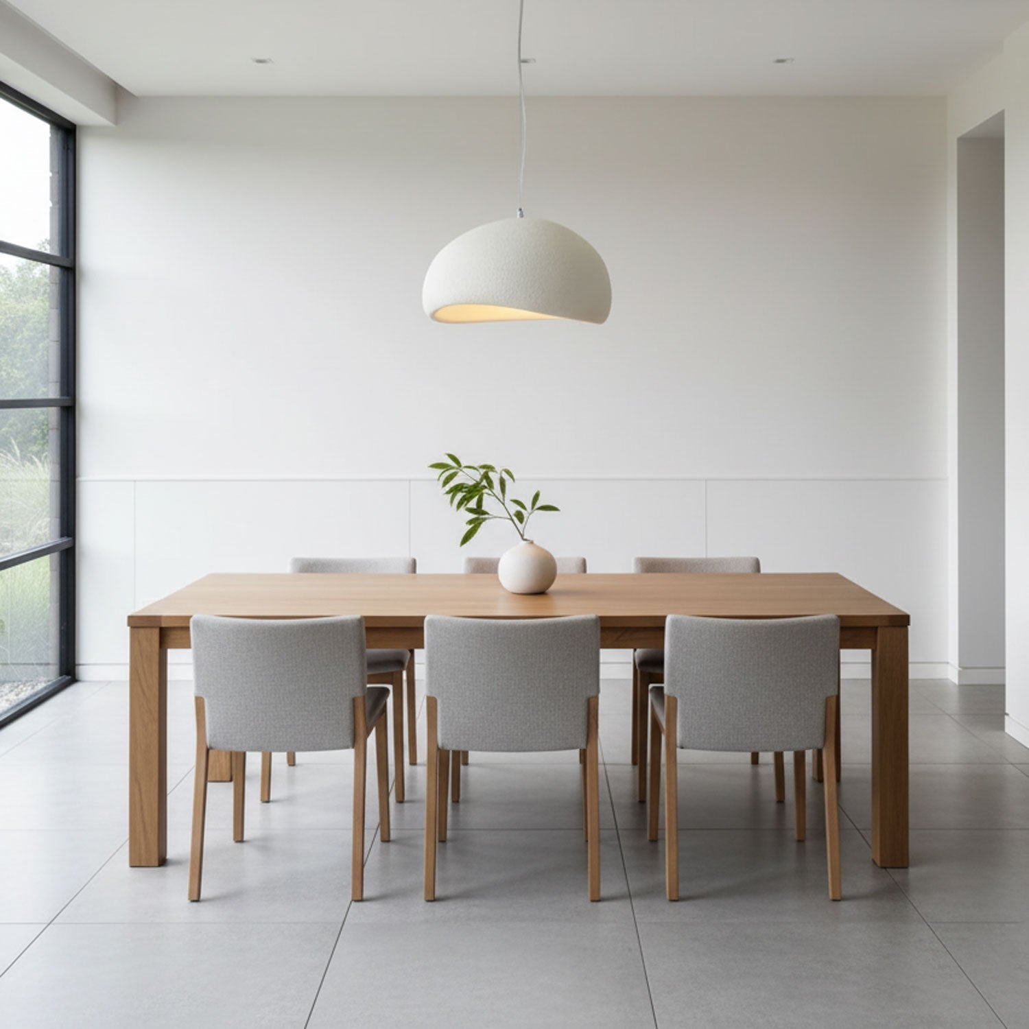 Dome Pendant Light - Modern Style - Textured HIPS Material - Single Light - Image 4