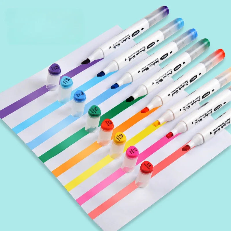 Dual-Tip Washable Art Markers for Kids & Adults