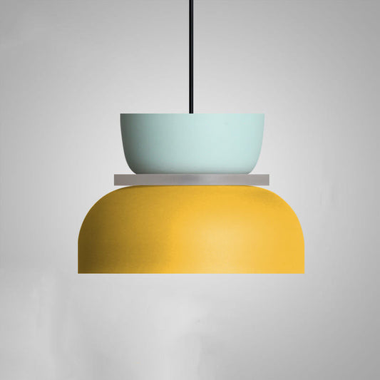 Dual-Tone Pendant Light - Zinc Alloy - Modern Dome LED Ceiling Lamp - Image 10