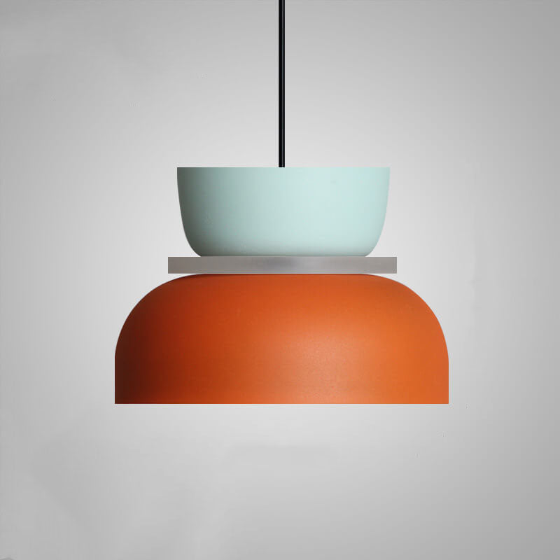 Dual-Tone Pendant Light - Zinc Alloy - Modern Dome LED Ceiling Lamp - Image 11