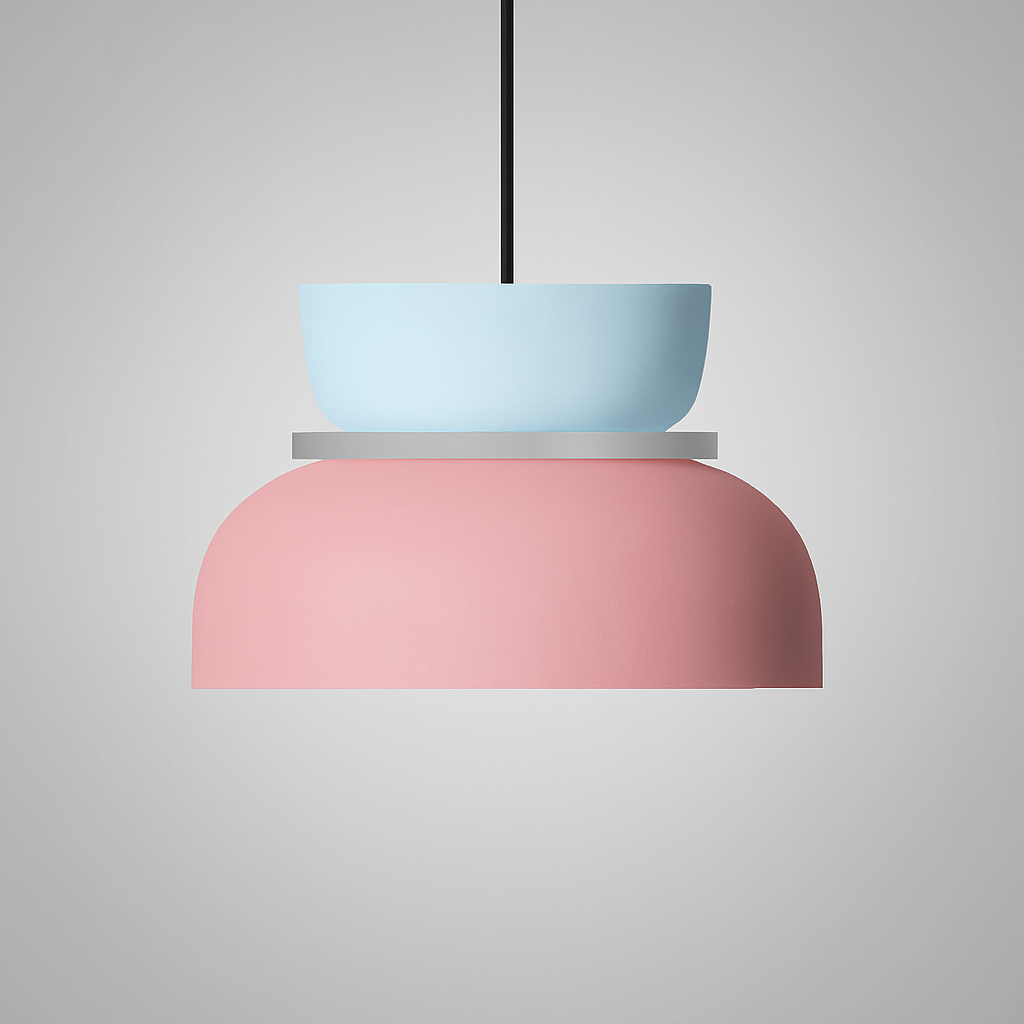 Dual-Tone Pendant Light - Zinc Alloy - Modern Dome LED Ceiling Lamp - Image 12