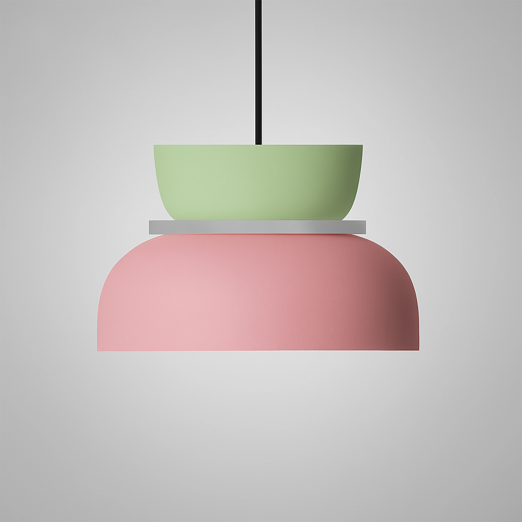 Dual-Tone Pendant Light - Zinc Alloy - Modern Dome LED Ceiling Lamp - Image 13