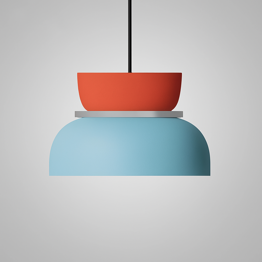 Dual-Tone Pendant Light - Zinc Alloy - Modern Dome LED Ceiling Lamp - Image 14