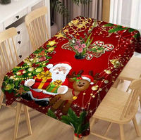 Durable Rectangular Christmas Tablecloth
