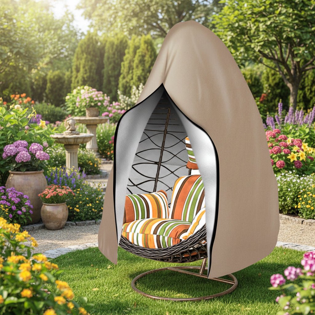 Durable Waterproof Egg Chair Cover – UV Protection and Windproof, 210D Oxford Polyester, 115×190 cm or 230×200 cm
