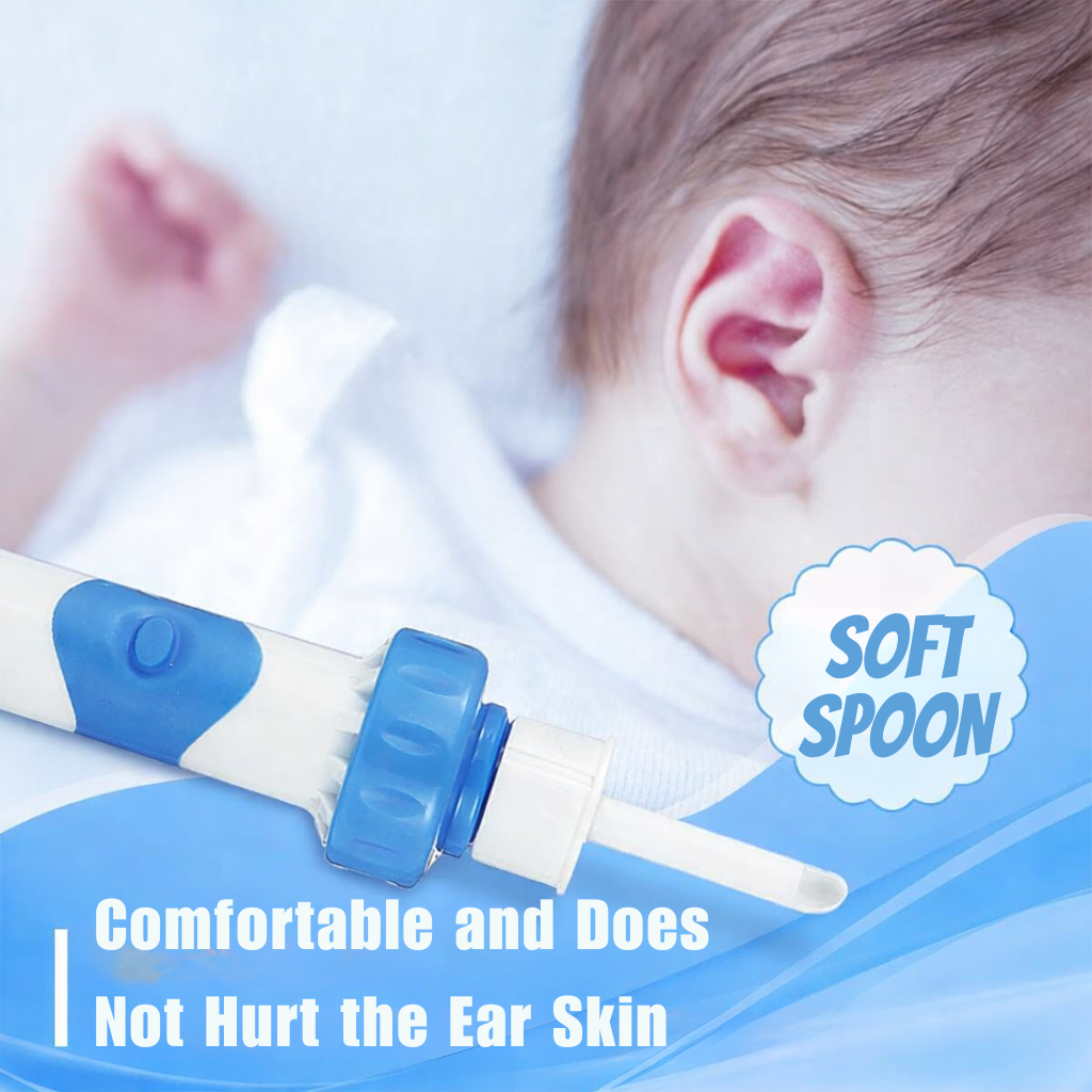 Ear Cleaner | Gentle Vacuum System | Safe Soft Silicone Tip | EarVacuum